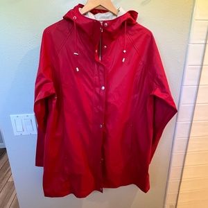 Red Rain Jacket